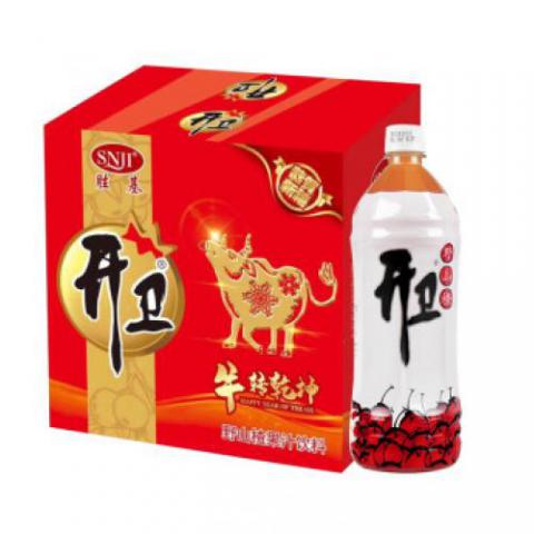开卫 野山楂果汁饮料 山楂饮品1L*6瓶 整箱